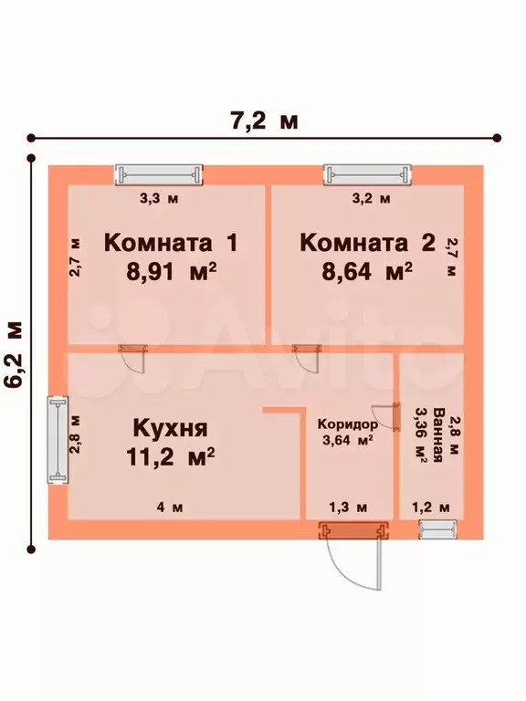 Дом 42 м на участке 6 сот. - Фото 0