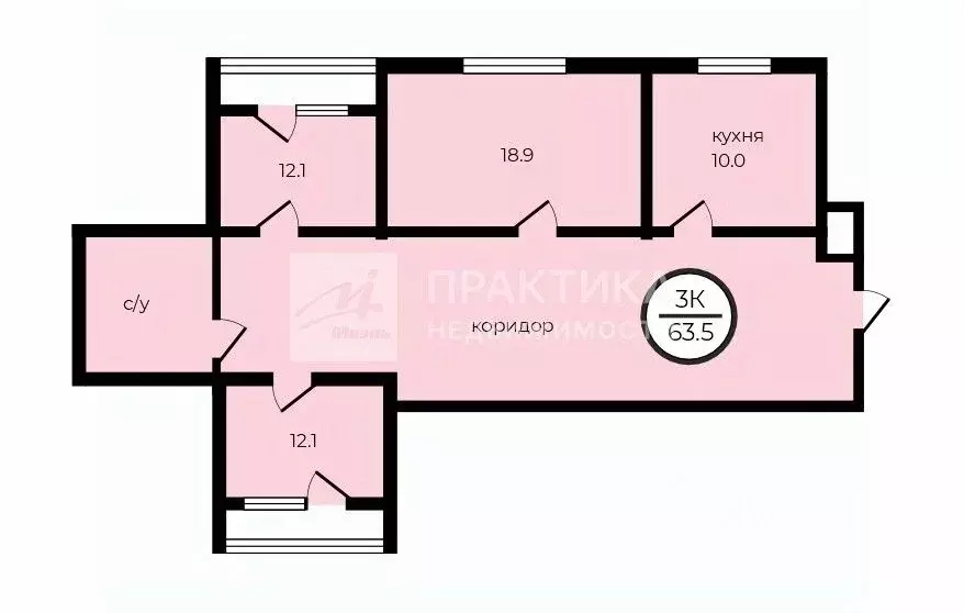 3-к кв. Московская область, Солнечногорск городской округ, Андреевка ... - Фото 2
