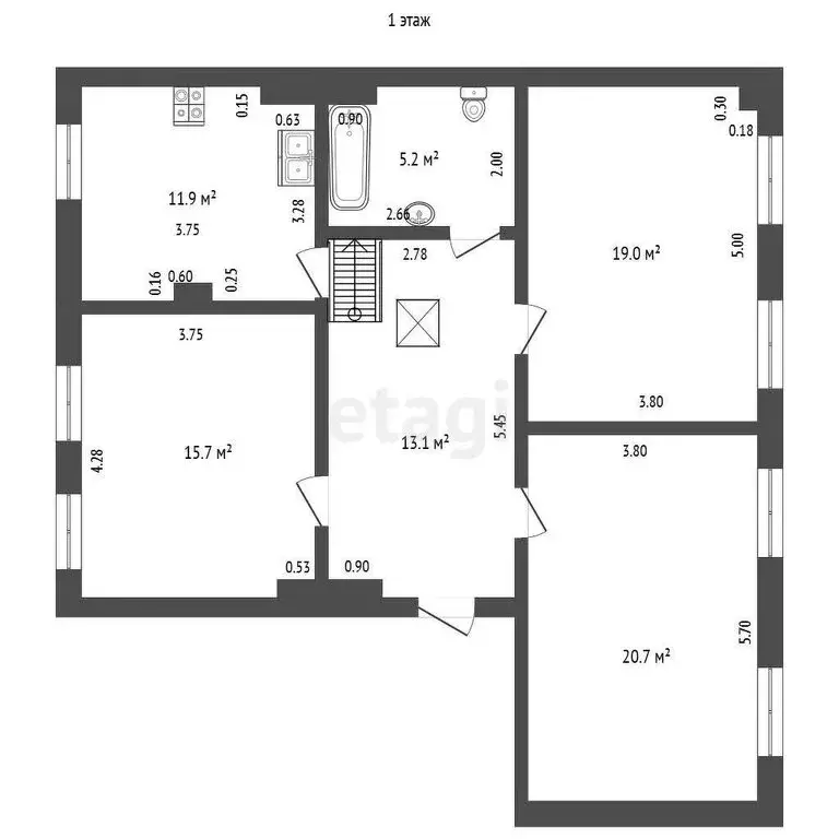3-комнатная квартира: Краснодар, Красная улица, 74 (144 м) - Фото 0