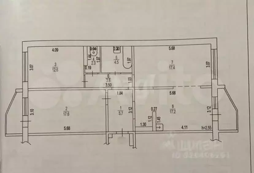 3-к кв. Алтайский край, Барнаул ул. Гущина, 150/2 (80.6 м) - Фото 1