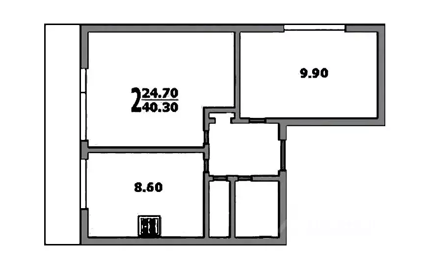 2-к кв. Москва Большая Черемушкинская ул., 11К2 (40.3 м) - Фото 1