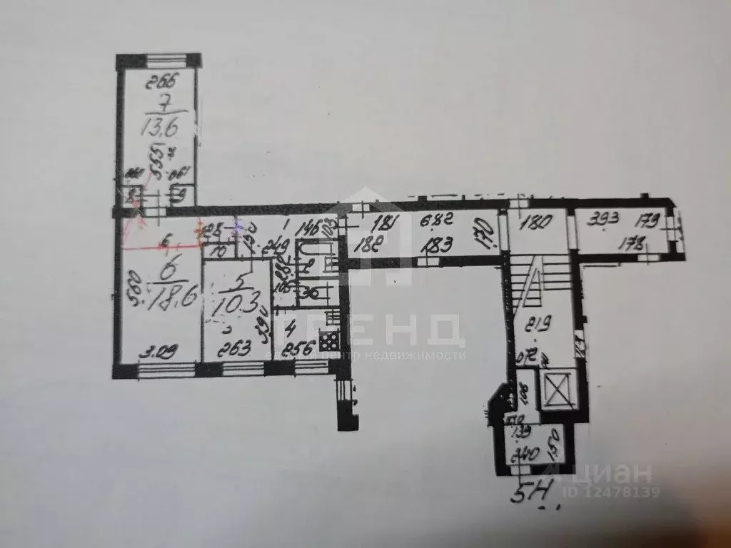 3-к кв. Санкт-Петербург ул. Орджоникидзе, 63К2 (60.0 м) - Фото 2