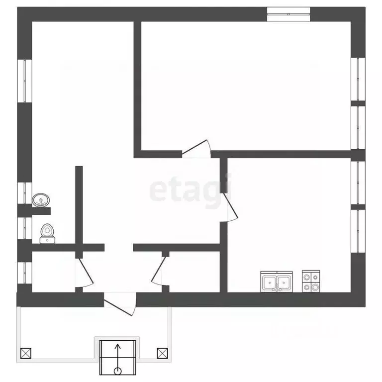 Дом в Владимирская область, Меленковский муниципальный округ, д. ... - Фото 1