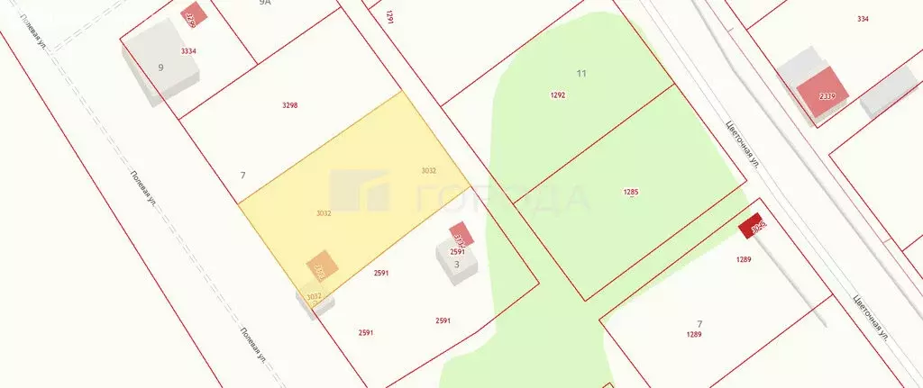 Участок в село Кафтанчиково, Полевая улица, 7 (15 м) - Фото 1