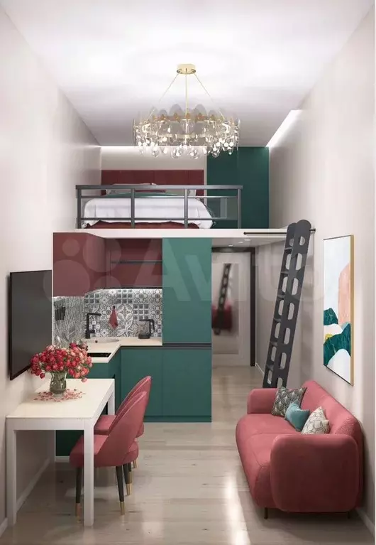 Квартира-студия, 18,5 м, 2/3 эт. - Фото 1