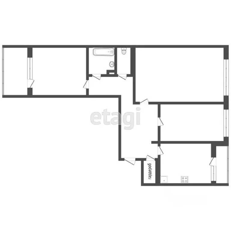 3-к кв. Тверская область, Тверь ул. Склизкова, 8 (71.0 м) - Фото 1