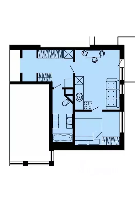 2-к кв. Ленинградская область, Всеволожск ул. Шевченко, 12к3 (40.0 м) - Фото 2