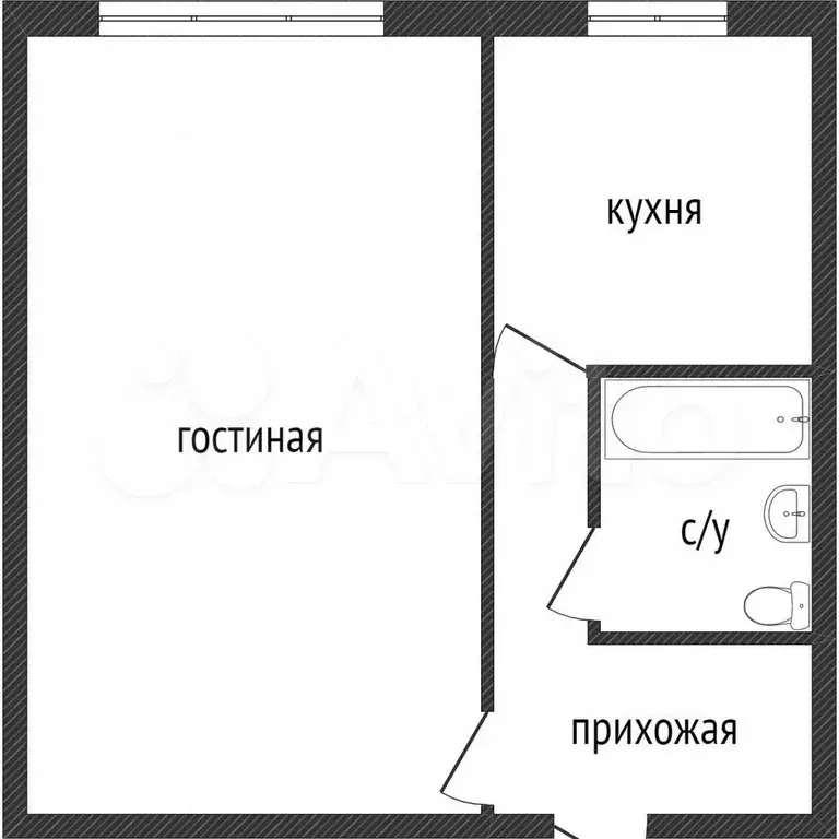 1-к. квартира, 29,7 м, 3/9 эт. - Фото 0