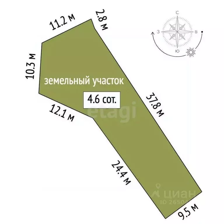 Участок в Севастополь Балаклавский муниципальный округ, Гераклея ... - Фото 1