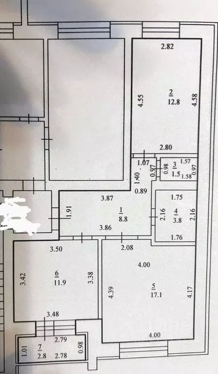 2-к кв. Башкортостан, Стерлитамак просп. Октября, 91 (55.9 м) - Фото 2