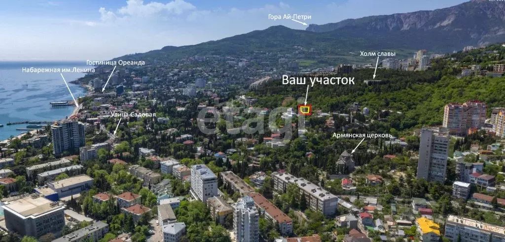 Участок в Крым, Ялта ул. Павленко, 8А (8.0 сот.) - Фото 0