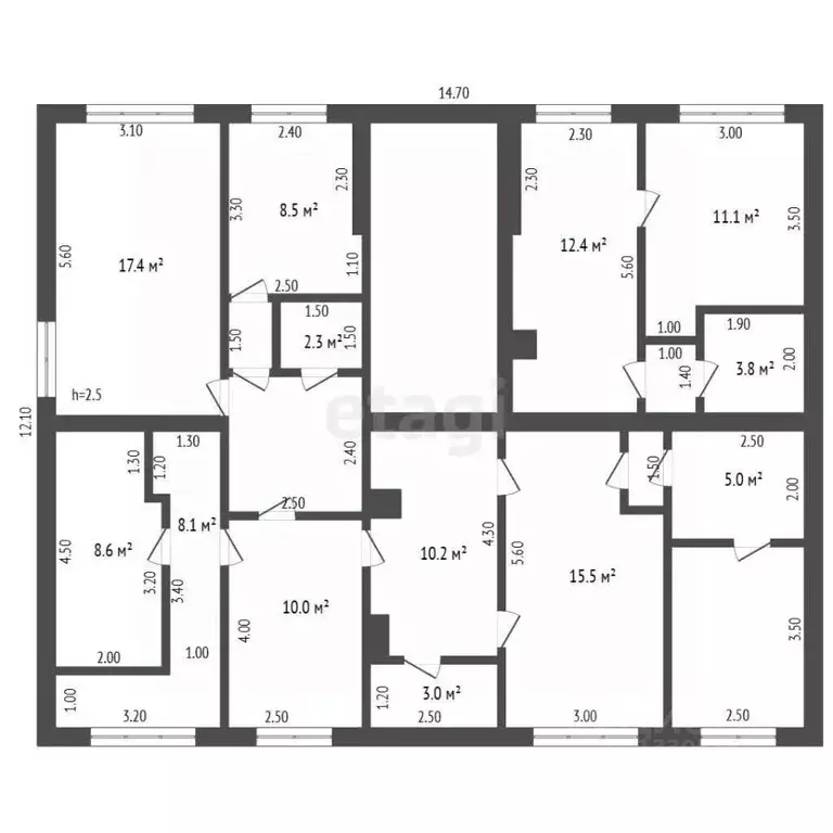 Офис в Кемеровская область, Топки ул. Дзержинского, 5 (135 м) - Фото 2