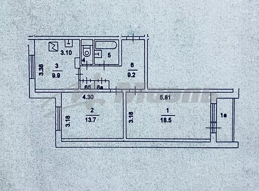 2-к кв. Москва Мичуринский просп., 35 (56.5 м) - Фото 2