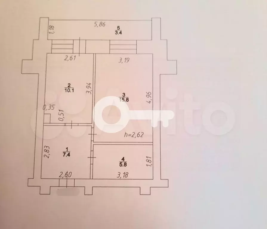 1-к. квартира, 39,1 м, 1/10 эт. - Фото 0