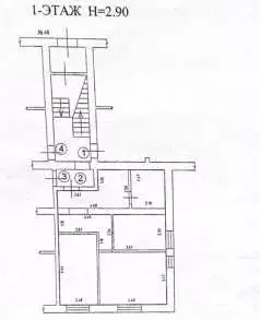 2-к. квартира, 54 м, 1/3 эт. - Фото 0