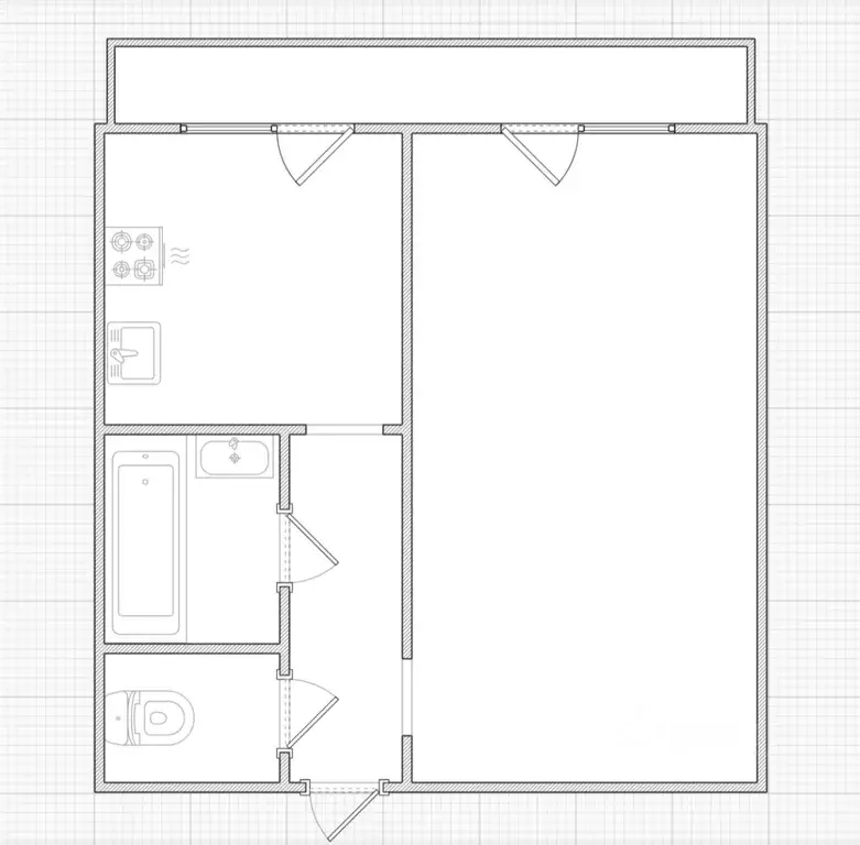 1-к кв. Московская область, Серпухов ул. Пушкина, 44 (35.1 м) - Фото 2