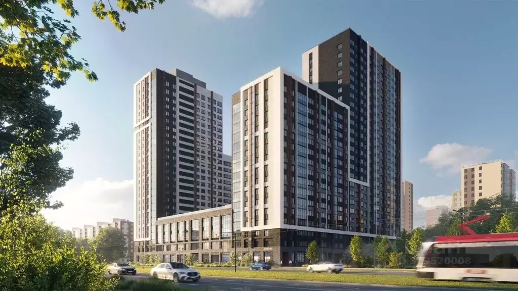 3-к кв. Свердловская область, Екатеринбург ул. Викулова, 24 (73.1 м) - Фото 1