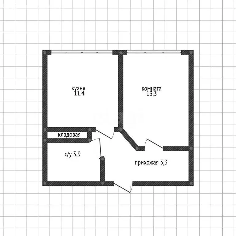 1-комнатная квартира: посёлок городского типа Яблоновский, Шоссейная ... - Фото 1