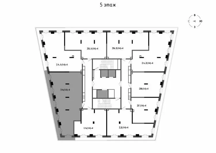 3-комнатная квартира: Казань, ЖК Яналиф (112.25 м) - Фото 1