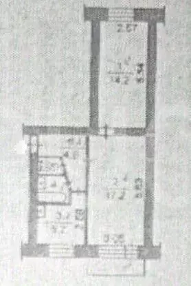 2-к кв. Томская область, Томский район, д. Нелюбино Рабочая ул., 67 ... - Фото 1
