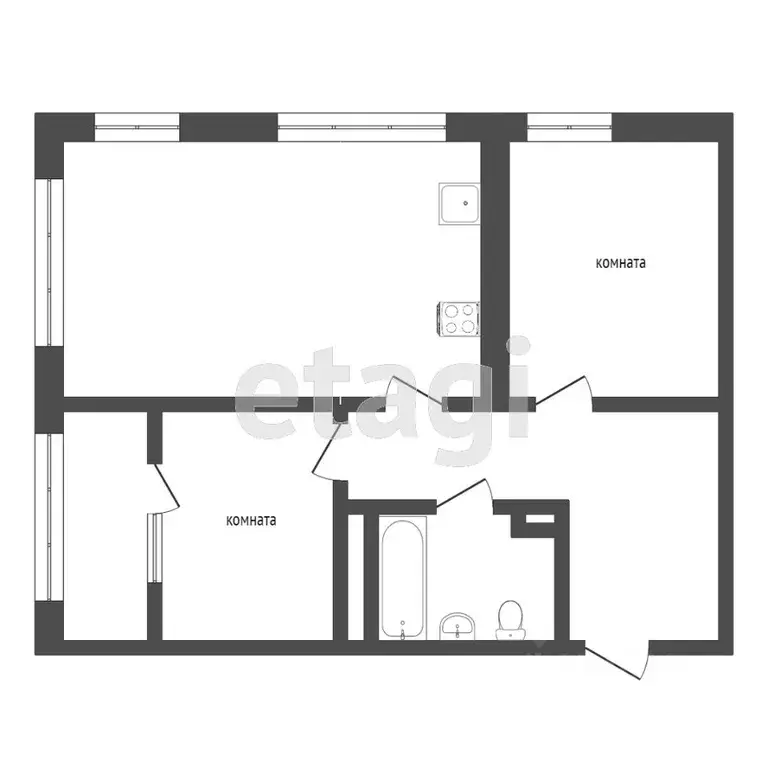 2-к кв. Тюменская область, Тюмень ул. Тимофея Чаркова, 83 (65.0 м) - Фото 2