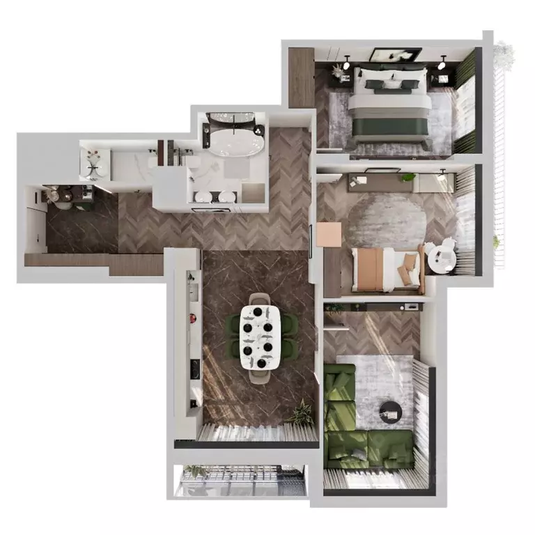 3-к кв. Омская область, Омск  (93.03 м) - Фото 1