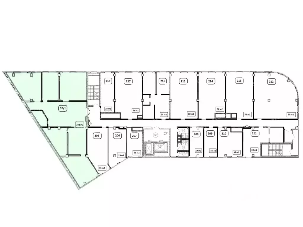 Офис в Санкт-Петербург просп. Энергетиков, 3А (240 м) - Фото 1