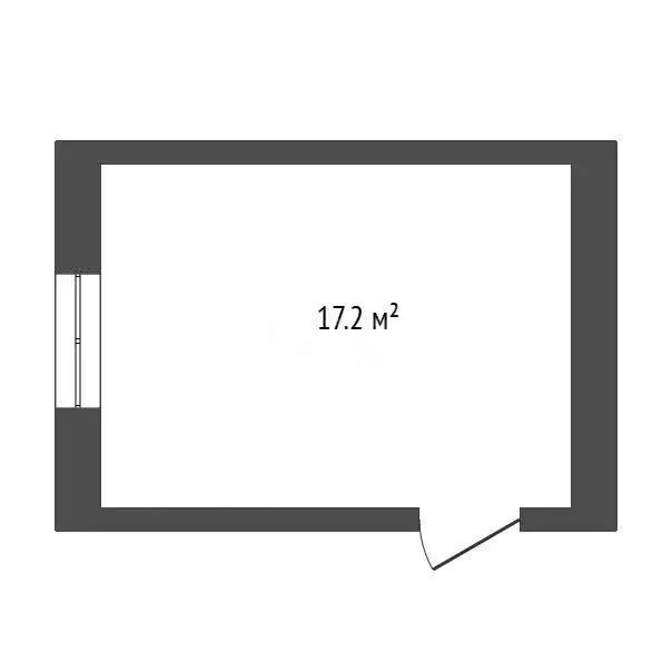 1к в -комнатной квартире (17.2 м) - Фото 1