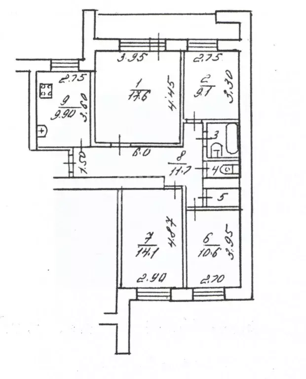 4-к кв. Коми, Сыктывкар Тентюковская ул., 124 (78.4 м) - Фото 2