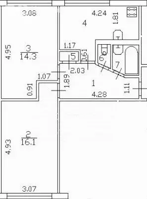 2-комнатная квартира: Санкт-Петербург, Дальневосточный проспект, 46/28 ... - Фото 1