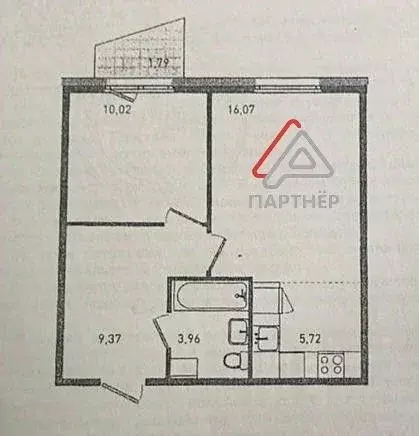 2-к кв. Карелия, Петрозаводск ул. Генерала Фролова, 15 (45.2 м) - Фото 1