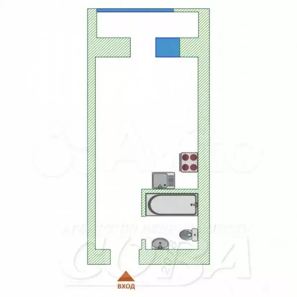 Квартира-студия, 25 м, 16/17 эт. - Фото 0