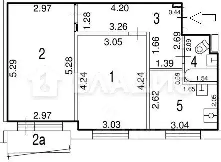 2-к кв. Москва ул. 26 Бакинских Комиссаров, 6к2 (46.9 м) - Фото 1