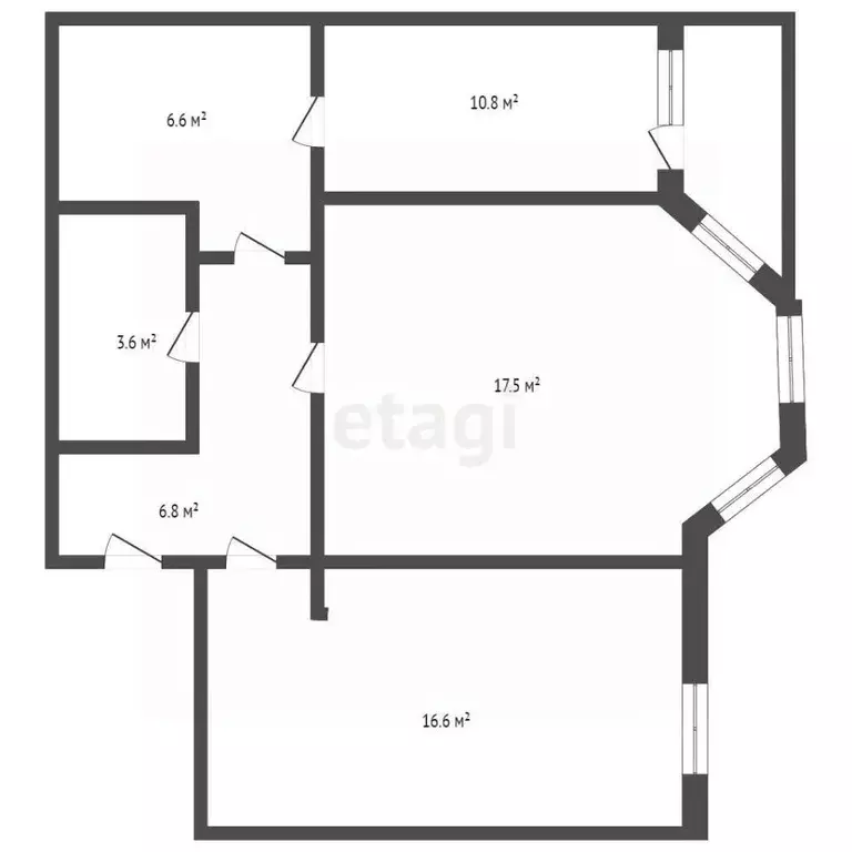 3-к кв. Кемеровская область, Кемерово ул. Павленко, 23 (61.5 м) - Фото 2