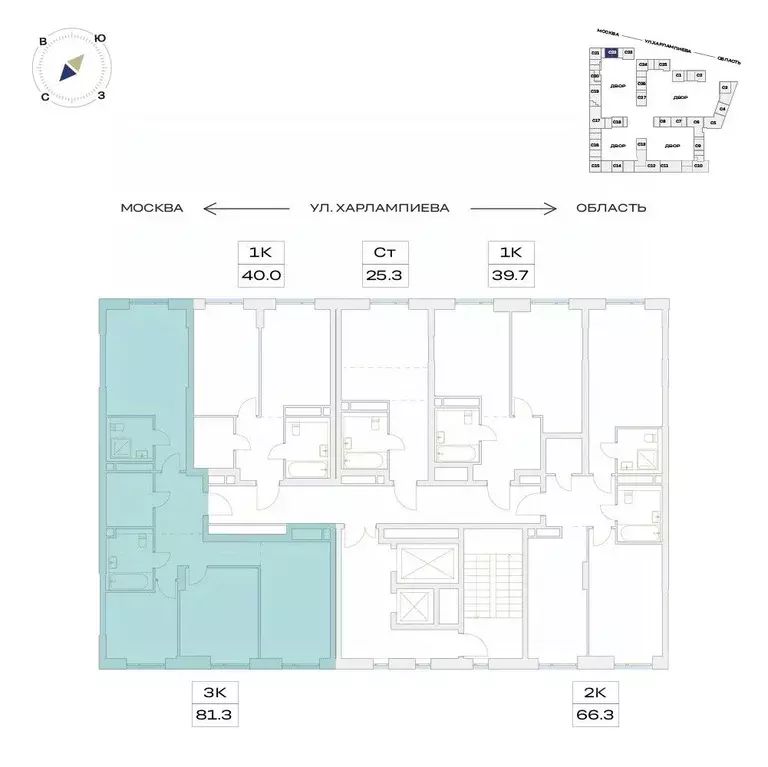4-к кв. Москва пос. Марьино, Детали жилой комплекс (81.3 м) - Фото 2