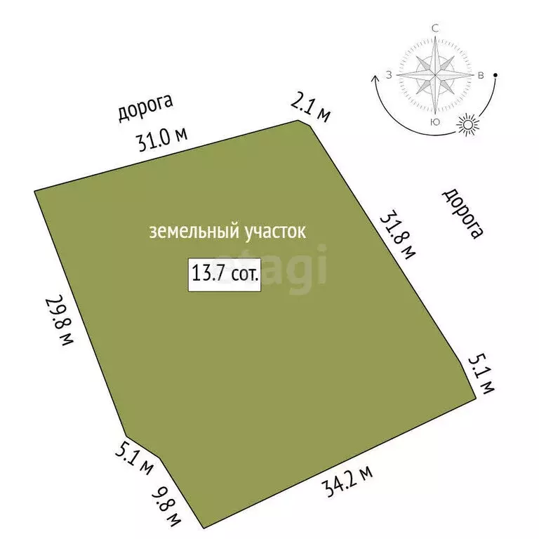 Дом в село Горьковка, Зелёная улица (241.5 м) - Фото 0