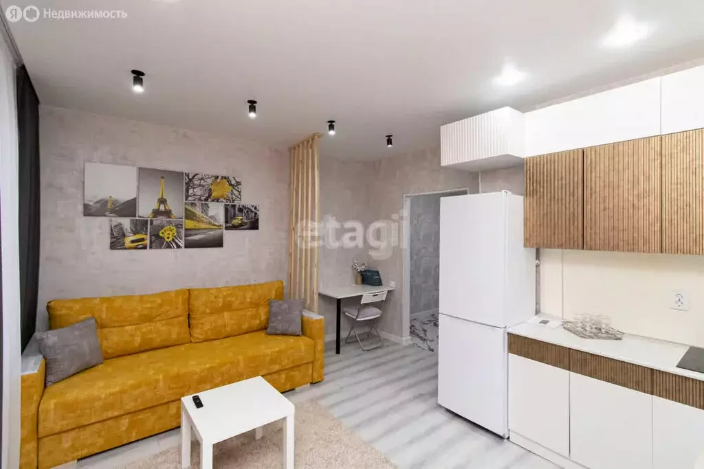 Квартира-студия: Тюмень, Новгородская улица, 3 (27 м) - Фото 1