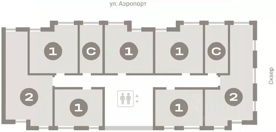 Студия Новосибирская область, Новосибирск ул. Аэропорт, 88 (20.12 м) - Фото 1