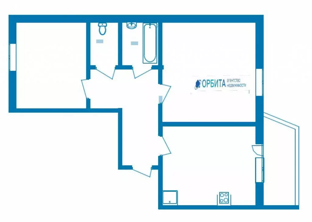 2-комнатная квартира: Тюмень, микрорайон Войновка, улица ... - Фото 1