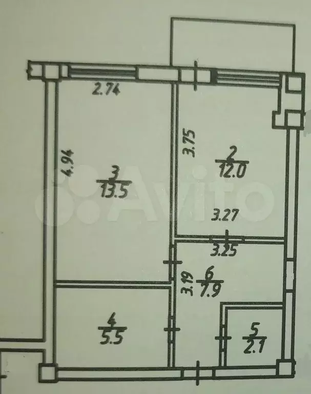 1-к. квартира, 45 м, 3/4 эт. - Фото 0