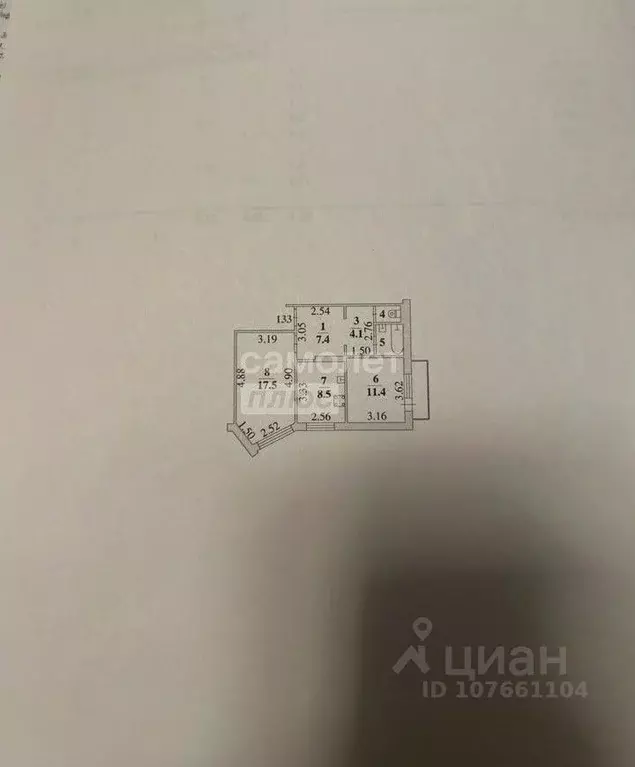 2-к кв. Липецкая область, Липецк ул. Рубена Ибаррури, 2Б (53.0 м) - Фото 2