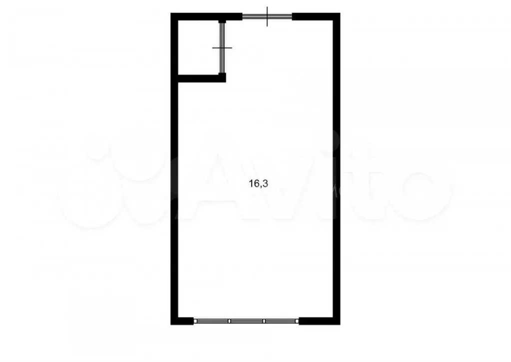 Квартира-студия, 18,4 м, 4/5 эт. - Фото 0