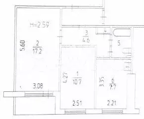 2-к. квартира, 43 м, 3/9 эт. - Фото 0