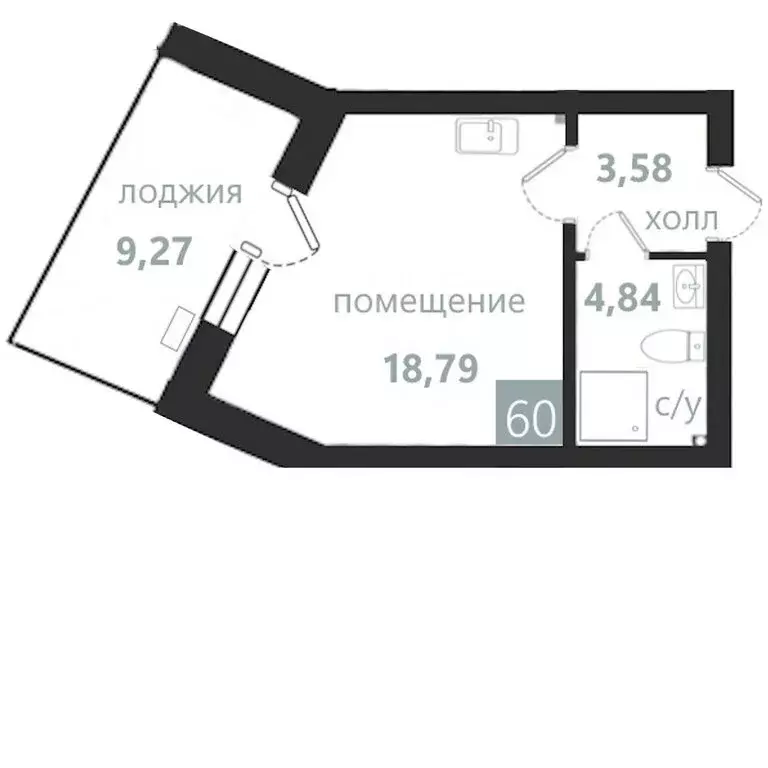 1-комнатная квартира: Балтийск, АК Престиж Парк (36.48 м) - Фото 0
