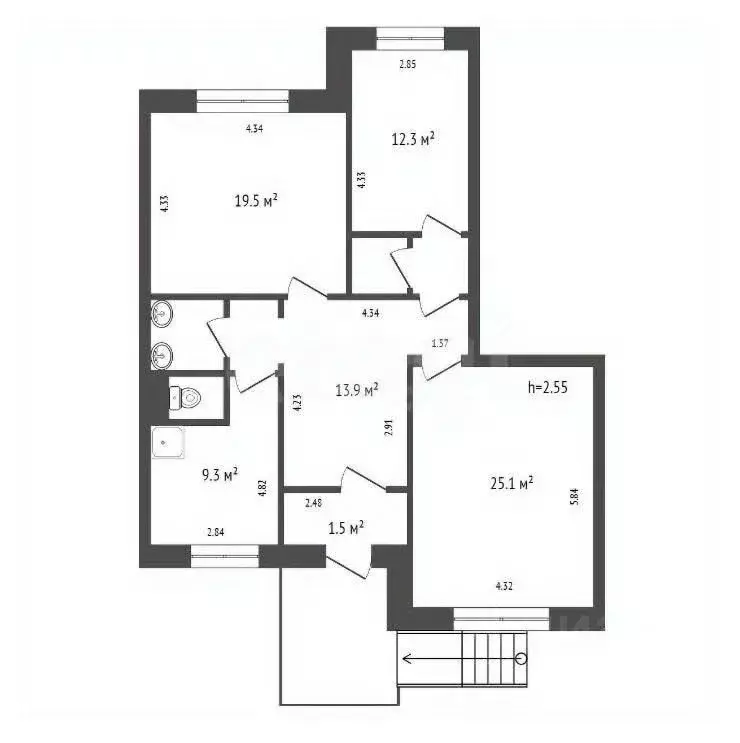 Офис в Красноярский край, Красноярск ул. Чернышевского, 106 (93 м) - Фото 1