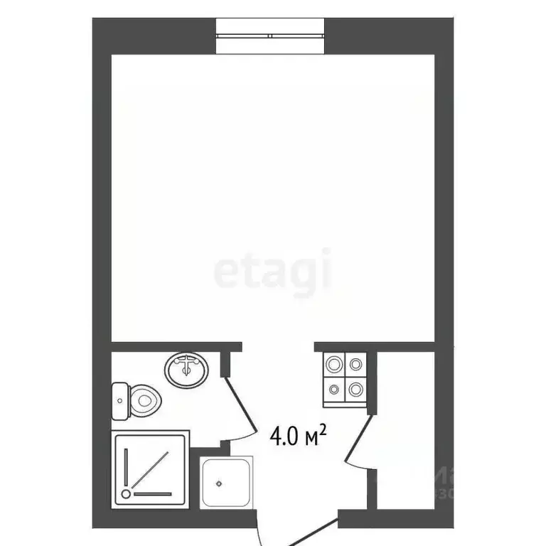 1-к кв. Томская область, Томск Заозерный пер., 16/2 (11.6 м) - Фото 2