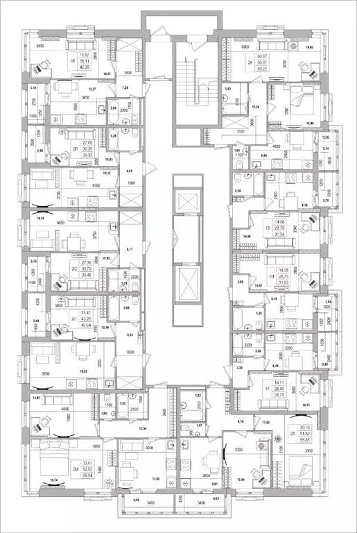 2-к кв. Белгородская область, Белгород Славянская ул. (46.64 м) - Фото 1