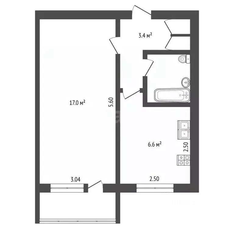 1-к кв. Владимирская область, Ковров ул. Федорова, 91 (30.5 м) - Фото 2
