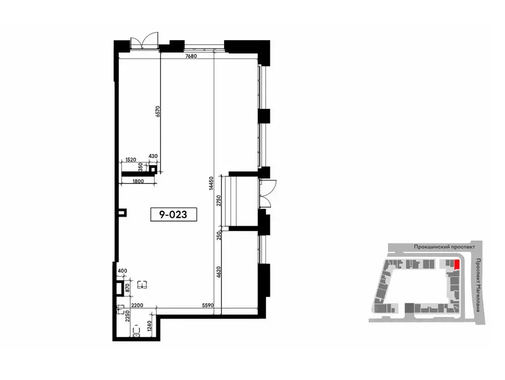 Помещение свободного назначения в Москва Прокшино жилой комплекс, ... - Фото 2