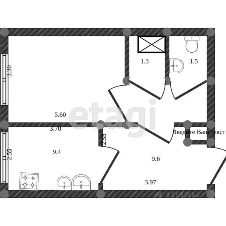 1-к кв. Хабаровский край, Комсомольск-на-Амуре ул. Кирова, 51 (26.5 м) - Фото 2
